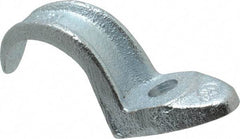 Cooper Crouse-Hinds - 1-1/2" Pipe, Malleable Iron, Conduit Clamp - 1 Mounting Hole - Exact Tool & Supply