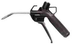 Silvent - 145 Max psi Stainless Steel Safety Tip Pistol Grip Blow Gun - 1/4 NPT, 10" Tube Length, Acetal Body, Steel Blow Pipe, Stainless Steel Tip - Exact Tool & Supply