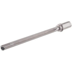 Iscar - 300mm Max Drill Depth, 15xD, 19mm Diam, Indexable Insert Drill - 1 Insert, 25mm Shank Diam, Weldon Flat Shank - Exact Tool & Supply
