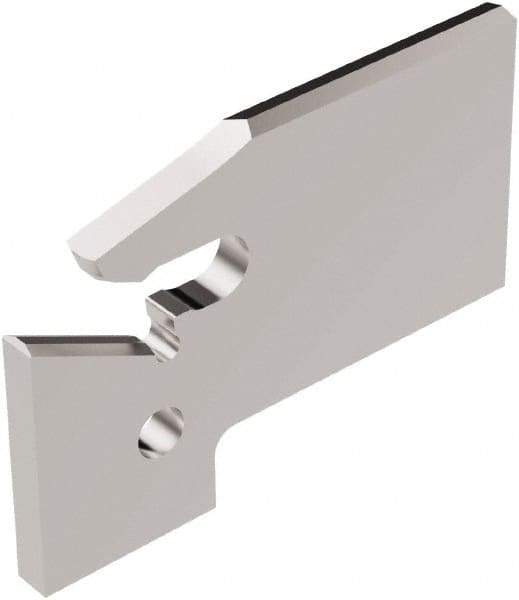 Seco - 0.61" Blade Height, 0.047" Blade Width, 1.303" OAL, Neutral Cut, Single End Indexable Cut-Off Blade - 150.10A Blade, 150.10 Series - Exact Tool & Supply