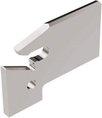 Seco - 0.61" Blade Height, 0.047" Blade Width, 1.303" OAL, Neutral Cut, Single End Indexable Cut-Off Blade - 150.10A Blade, 150.10 Series - Exact Tool & Supply