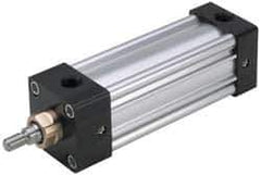 Parker - 2" Stroke x 1-1/2" Bore Double Acting Air Cylinder - 3/8 Port, 7/16-20 Rod Thread, 250 Max psi, -10 to 165°F - Exact Tool & Supply