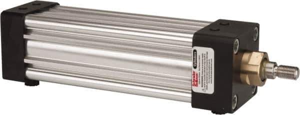 Parker - 5" Stroke x 2" Bore Double Acting Air Cylinder - 3/8 Port, 7/16-20 Rod Thread, 250 Max psi, -10 to 165°F - Exact Tool & Supply