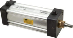 Parker - 5" Stroke x 2-1/2" Bore Double Acting Air Cylinder - 3/8 Port, 7/16-20 Rod Thread, 250 Max psi, -10 to 165°F - Exact Tool & Supply