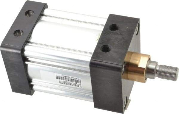 Parker - 2" Stroke x 3-1/4" Bore Double Acting Air Cylinder - 1/2 Port, 3/4-16 Rod Thread, 250 Max psi, -10 to 165°F - Exact Tool & Supply