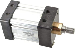 Parker - 2" Stroke x 3-1/4" Bore Double Acting Air Cylinder - 1/2 Port, 3/4-16 Rod Thread, 250 Max psi, -10 to 165°F - Exact Tool & Supply
