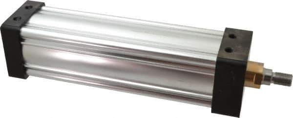 Parker - 10" Stroke x 3-1/4" Bore Double Acting Air Cylinder - 1/2 Port, 3/4-16 Rod Thread, 250 Max psi, -10 to 165°F - Exact Tool & Supply