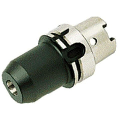 Iscar - HSK100A Taper Shank 5/8" Hole End Mill Holder/Adapter - 1-3/4" Nose Diam, 4" Projection, Through-Spindle Coolant - Exact Tool & Supply