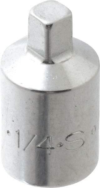 SK - 3/8" Drive, 1/4" Socket, Male Pipe Plug Socket - 4 Points, 1-1/8" OAL - Exact Tool & Supply