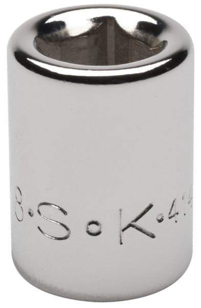 SK - 3/8" Drive, 3/8" Socket, Female Pipe Plug Socket - 4 Points, 1" OAL - Exact Tool & Supply