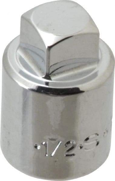 SK - 1/2" Drive, 1/2" Socket, Male Pipe Plug Socket - 4 Points, 1-3/8" OAL - Exact Tool & Supply