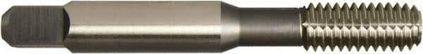 Vermont Tap & Die - #6-32 UNC 2B H5 Thread Limit Bottoming Thread Forming Tap - High Speed Steel, Bright Finish, 2" OAL, 3/8" Thread Length, Right Hand Thread, Series 1986 - Exact Tool & Supply