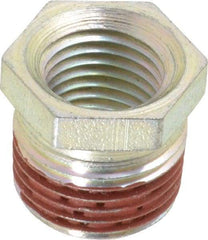 Enerpac - 3/8 Male & 1/4 Female NPTF Hydraulic Hose Bushing - 10,000 psi - Exact Tool & Supply