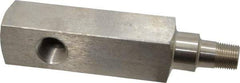 Enerpac - 10,000 psi Pressure Rating, Hydraulic Pressure Gage Adapter - 3/8 NPTF Male End, 3/8 NPTF Female End, 1/2 NPTF Guage Port - Exact Tool & Supply