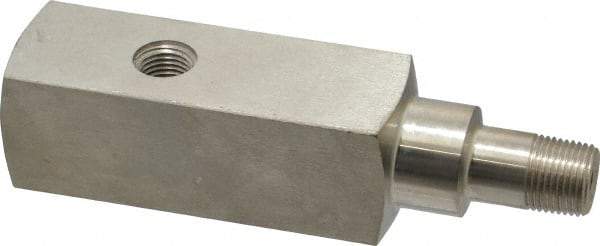 Enerpac - 10,000 psi Pressure Rating, Hydraulic Pressure Gage Adapter - 3/8 NPTF Male End, 3/8 NPTF Female End, 1/4 NPTF Guage Port - Exact Tool & Supply