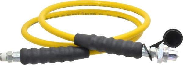 Enerpac - 1/4" Inside Diam x 3/8 NPT 6' Hydraulic Pump Hose - 10,000 psi, CH-604 Opposite End, Thermoplastic - Exact Tool & Supply