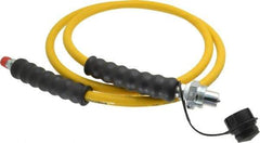 Enerpac - 1/4" Inside Diam x 1/4 NPT 6' Hydraulic Pump Hose - 10,000 psi, CH-604 Opposite End, Thermoplastic - Exact Tool & Supply