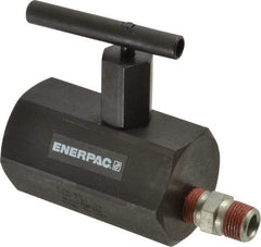 Enerpac - 3/8-18 Inlet Hydraulic Control Valve - 10,000 psi, 4" High x 2-1/4" Wide x 3-1/2" Long - Exact Tool & Supply