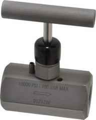 Enerpac - 3/8-18 Inlet Hydraulic Control Valve - 10,000 psi, 3-1/2" High x 1.87" Wide x 2.38" Long - Exact Tool & Supply