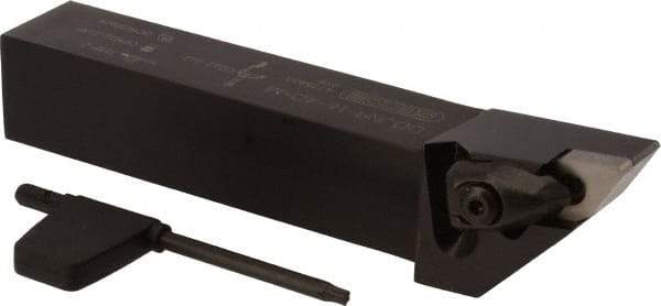Seco - DDJN, Right Hand Cut, 93° Lead Angle, 1" Shank Height x 1" Shank Width, Negative Rake Indexable Turning Toolholder - 6" OAL, DNMG 432 Insert Compatibility, Series Dual Clamp - Exact Tool & Supply
