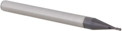 Value Collection - 0.025", 0.075" LOC, 1/8" Shank Diam, 1-1/2" OAL, 4 Flute, Solid Carbide Square End Mill - Single End, AlTiN Finish, Spiral Flute, Centercutting, Right Hand Cut, Right Hand Flute - Exact Tool & Supply
