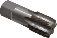 Interstate - 1-7/16 - 16 UNS 3B 6 Flute Bright Finish High Speed Steel Straight Flute Standard Hand Tap - Plug, Right Hand Thread, 4" OAL, H4 Limit, Oversize - Exact Tool & Supply