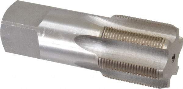 Interstate - 1-7/16 - 16 UNS 3B 6 Flute Bright Finish High Speed Steel Straight Flute Standard Hand Tap - Bottoming, Right Hand Thread, 4" OAL, H4 Limit, Oversize - Exact Tool & Supply