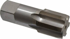 Interstate - 1-7/16 - 20 UNS 3B 6 Flute Bright Finish High Speed Steel Straight Flute Standard Hand Tap - Plug, Right Hand Thread, 4" OAL, H4 Limit, Oversize - Exact Tool & Supply