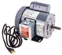 Marathon Electric - 1 Max hp, 3,450 Max RPM, Electric AC DC Motor - 115/208-230 V Input, Single Phase, 56 Frame, 0.62" Shaft Diam - Exact Tool & Supply