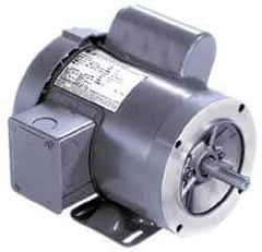 Marathon Electric - 1/3 Max hp, 1,725 Max RPM, Electric AC DC Motor - 115/208-230 V Input, Single Phase, 56C Frame, 0.62" Shaft Diam - Exact Tool & Supply