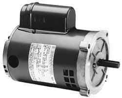 Marathon Electric - 1 Max hp, 3,450 Max RPM, Electric AC DC Motor - 115/208-230 V Input, Single Phase, 56C Frame, 0.62" Shaft Diam - Exact Tool & Supply