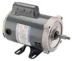 Marathon Electric - 1/4 Max hp, 1,200 Max RPM, Electric AC DC Motor - 115 V Input, Single Phase, 56 Frame, 0.62" Shaft Diam - Exact Tool & Supply