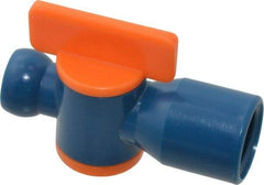 Loc-Line - 10 Piece, 1/4" ID Coolant Hose NPT Valve - Female to Female Connection, Acetal Copolymer Body, 1/4 NPT, Use with Loc-Line Modular Hose Systems - Exact Tool & Supply