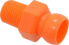 Loc-Line - 50 Piece, 1/4" Hose ID, Male to Female Coolant Hose Connector - 1/8" NPT, For Loc-Line Modular Hose Systems - Exact Tool & Supply