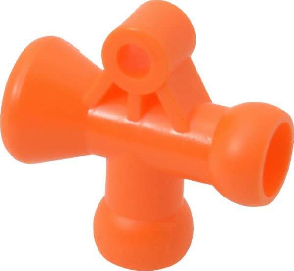 Loc-Line - 1/4" Hose Inside Diam, Coolant Hose T-Fitting - For Use with Loc-Line Modular Hose System, 20 Pieces - Exact Tool & Supply