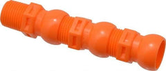 Loc-Line - 50 Piece, 1/2" Hose ID, Male to Female Coolant Hose Connector - 3/8" NPT, For Loc-Line Modular Hose Systems - Exact Tool & Supply