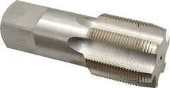 Interstate - 1-7/8 - 12 UNS 6 Flute Bright Finish High Speed Steel Straight Flute Standard Hand Tap - Plug, Right Hand Thread, 5" OAL, 2" Thread Length, H6 Limit, Oversize - Exact Tool & Supply