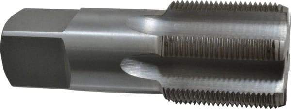 Interstate - 1-7/8 - 12 UNS 6 Flute Bright Finish High Speed Steel Straight Flute Standard Hand Tap - Bottoming, Right Hand Thread, 5" OAL, 2" Thread Length, H6 Limit, Oversize - Exact Tool & Supply