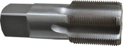 Interstate - 1-7/8 - 12 UNS 6 Flute Bright Finish High Speed Steel Straight Flute Standard Hand Tap - Bottoming, Right Hand Thread, 5" OAL, 2" Thread Length, H6 Limit, Oversize - Exact Tool & Supply