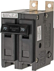 Eaton Cutler-Hammer - 70 Amp, 120/240 VAC, 24 VDC, 48 VDC, 80 VDC, 2 Pole, Bolt On Miniature Circuit Breaker - Thermal Magnetic Trip, 8-1/0 AWG, 2-3/8 Inch Deep x 2-15/16 Inch High x 2 Inch Wide - Exact Tool & Supply