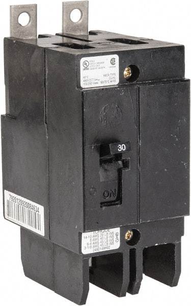 Eaton Cutler-Hammer - 40 Amp, 277/480 VAC, 2 Pole, Bolt On Molded Case Circuit Breaker - Thermal Magnetic Trip, 10-1/0 AWG, 66.7mm Deep x 4 Inch High x 2 Inch Wide - Exact Tool & Supply
