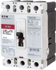 Eaton Cutler-Hammer - 175 Amp, 125 VDC, 240 VAC, 3 Pole, Molded Case Circuit Breaker - Thermal Magnetic Trip, 65 kA at 240 VAC Breaking Capacity, 4-4/0 AWG, 3-3/8 Inch Deep x 6 Inch High x 4-1/8 Inch Wide - Exact Tool & Supply