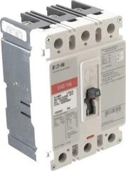 Eaton Cutler-Hammer - 30 Amp, 250 VDC, 480 VAC, 3 Pole, Molded Case Circuit Breaker - Thermal Magnetic Trip, Multiple Breaking Capacity Ratings, 14-1/0 AWG, 3-3/8 Inch Deep x 6 Inch High x 4-1/8 Inch Wide - Exact Tool & Supply