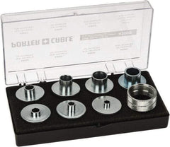 Porter-Cable - 1/2" (42033), 3/4" (42024), 3/8" (42036), 5/16" (42054), 5/8" (42045), 51/64" (42042) & 7/16" (42027) OD, Router Template Guide - For Use with 7 Template Guides: Models 42024, 42027, 42033, 42036, 42042, 42045 & 42054 - Exact Tool & Supply