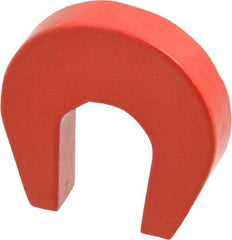 Eclipse - 1-1/8" Overall Width, 1/4" Deep, 1-1/8" High, 6-1/2 Lb Average Pull Force, Alnico Horseshoe Magnet - 13/64" Gap Width, 47/64" Pole Width, Grade 5 Alnico - Exact Tool & Supply