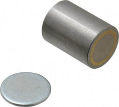 Eclipse - 3/4" Diam, 10-24 Thread, 4.7 Lb Average Pull Force, Alnico Pot Magnets - 220°C Max Operating Temp, 1" High - Exact Tool & Supply