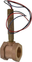 Dwyer - 2,000 psi, Brass Housing, Dwyer Flowtect Flow Switch - 6/5 GPM, Model V6 - Exact Tool & Supply