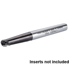 Kennametal - 3/4" Cut Diam, 1" Shank Diam, 7.48" OAL, Indexable Ball Nose End Mill - Exact Tool & Supply