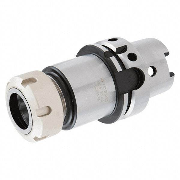 Iscar - 2mm to 20mm Capacity, 80mm Projection, HSK63A Hollow Taper, ER32 Collet Chuck - Through-Spindle - Exact Tool & Supply