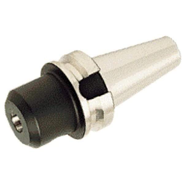 Iscar - BT40 Taper Shank 10mm Hole End Mill Holder/Adapter - 35mm Nose Diam, 65mm Projection, Through-Spindle & DIN Flange Coolant - Exact Tool & Supply